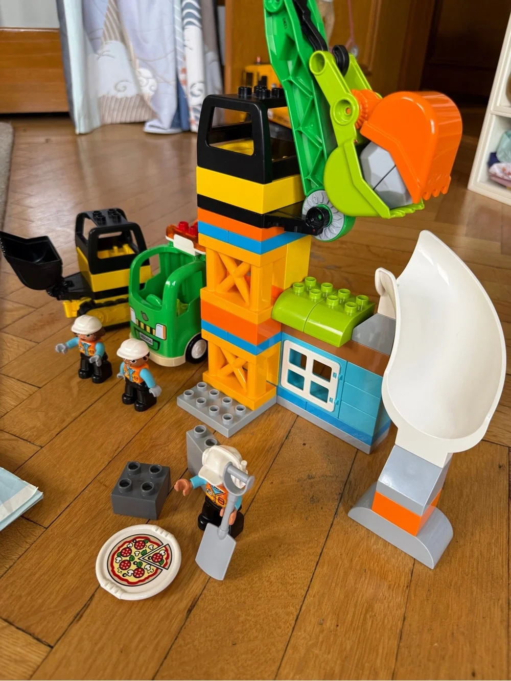 Lego Duplo Construction Site 10990 Truck Crane Cement Mixer Bulldozer